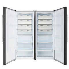 Forno Maderno 2-28-Inch Wide Convertible Refrigerator/Freezer, Decorative Trim, 27.2 cu.ft, 84-Inch High, ENERGY STAR Certified - FFFFD1722-60MG