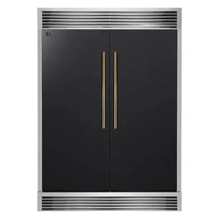 Forno Maderno 2-28-Inch Wide Convertible Refrigerator/Freezer, Decorative Trim, 27.2 cu.ft, 84-Inch High, ENERGY STAR Certified - FFFFD1722-60SG - The Home Selection