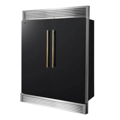 Forno Maderno 2-28-Inch Wide Convertible Refrigerator/Freezer, Decorative Trim, 27.2 cu.ft, 84-Inch High, ENERGY STAR Certified - FFFFD1722-60SG - The Home Selection