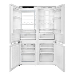 Forno Rivestito 42-Inch Panel Ready Double Bottom Freezer Refrigerator – 16.9 Cu. Ft. – Ice Maker – Total No Frost – Fast Cool & Fast Freeze - FFRBI1794-42