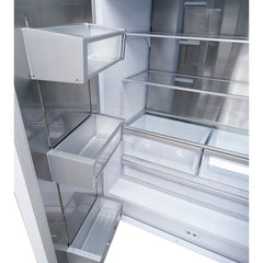 Forno Rivestito Refrigerator, French Door, 36", Fast Freeze - Door bins - The Home Selection