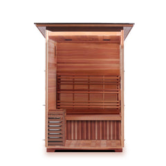 Enlighten Outdoor Dry Traditional Sauna - MoonLight 2 Slope