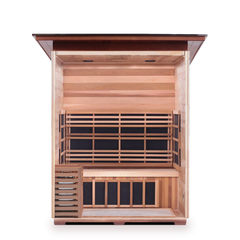 Enlighten Outdoor Infrared/Traditional Sauna - SAPPHIRE 3 Slope