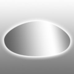 LaToscana 57" x 27" Oval Frameless Wall Mirror with LED - S654
