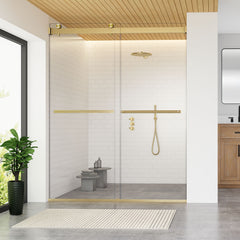 Altair Marcelo 60" W x 76" H By Pass Frameless Shower Door with Clear Glass