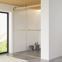 Altair Marcelo 60" W x 76" H By Pass Frameless Shower Door with Clear Glass