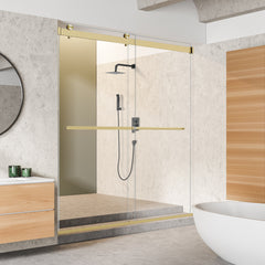 Altair Marcelo 60" W x 76" H By Pass Frameless Shower Door with Clear Glass