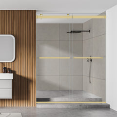 Altair Marcelo 60" W x 76" H By Pass Frameless Shower Door with Clear Glass