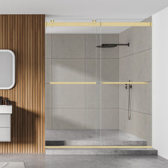 Altair Marcelo 64" W x 76" H By Pass Frameless Shower Door with Clear Glass