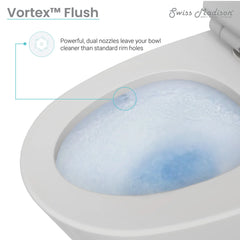 Swiss Madison St. Tropez One-Piece Elongated Toilet Vortex™ Dual-Flush 1.1/1.6 gpf - SM-1T254