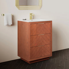Swiss Madison Daxton 24" Bathroom Vanity in Walnut - ﻿﻿SM-BV372WN
