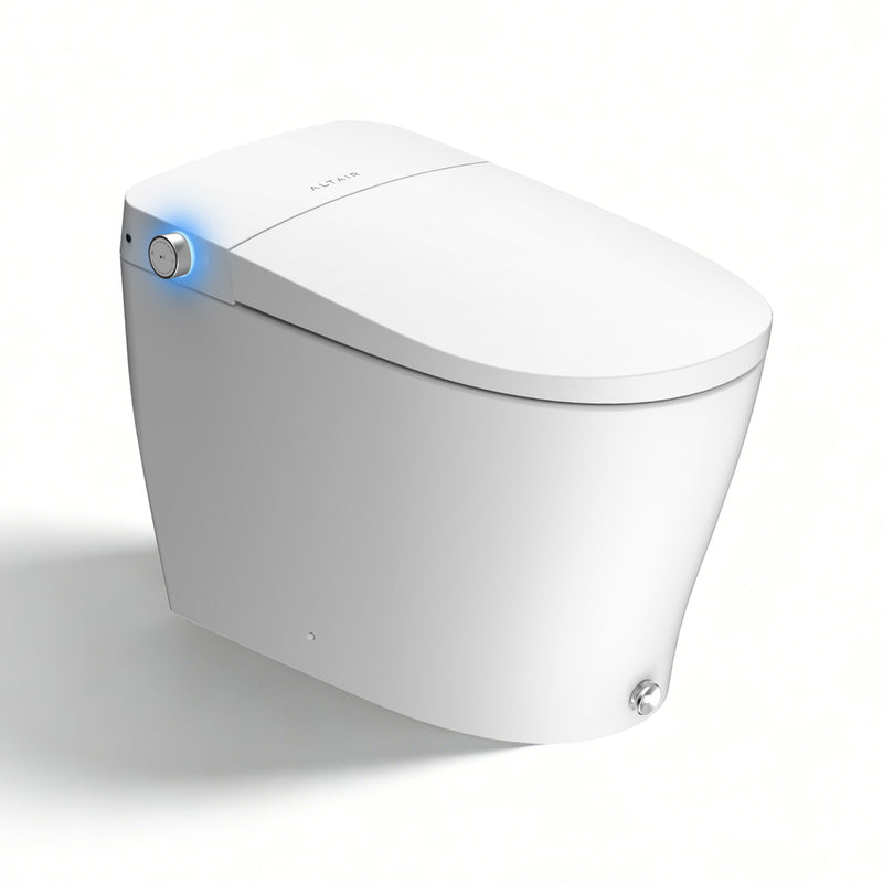 Altair Natalie Smart Toilet with Tank Flush Bidet Wash, Auto Open Lid, 1.06 Gallons Auto Flush, Heat Seat, Warm Wash/Dryer, Soft Closing, Night Light, Remote Control