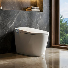 Altair Natalie Smart Toilet with Tank Flush Bidet Wash, Auto Open Lid, 1.06 Gallons Auto Flush, Heat Seat, Warm Wash/Dryer, Soft Closing, Night Light, Remote Control