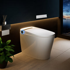 Altair Marcel Smart Toilet with Tankless Flush Bidet Wash, Auto Flush, 1.28 Gallons , Heat Seat, Warm Wash/Dryer, Soft Closing, Night Light, Remote Control