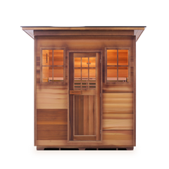 Enlighten Outdoor Dry Traditional Sauna - MoonLight 4 Slope