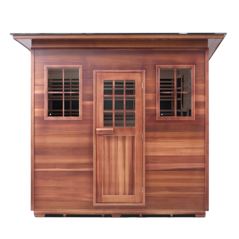 Enlighten Outdoor Infrared/Traditional Sauna - SAPPHIRE 8 Slope