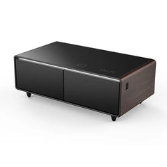 Forno Evoluto Tavolo 51-Inch Smart Coffee Table | Dual Refrigerator Drawers | Bluetooth 5.0 Audio | Wireless Charging | RGB Ambient Lighting - FCTFR7006-51