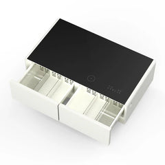 Forno Evoluto Tavolo 51-Inch Smart Coffee Table | Dual Refrigerator Drawers | Bluetooth 5.0 Audio | Wireless Charging | RGB Ambient Lighting - FCTFR7006-51