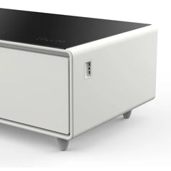 Forno Evoluto Tavolo 51-Inch Smart Coffee Table | Dual Refrigerator Drawers | Bluetooth 5.0 Audio | Wireless Charging | RGB Ambient Lighting - FCTFR7006-51