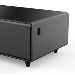 Forno Evoluto Tavolo 51-Inch Smart Coffee Table | Dual Refrigerator Drawers | Bluetooth 5.0 Audio | Wireless Charging | RGB Ambient Lighting - FCTFR7006-51