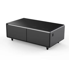 Forno Evoluto Tavolo 51-Inch Smart Coffee Table | Dual Refrigerator Drawers | Bluetooth 5.0 Audio | Wireless Charging | RGB Ambient Lighting - FCTFR7006-51