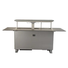 Forno Elevato Smart Bar Table | 5.3 cu.ft. Dual-Zone Fridge & Freezer | Bluetooth Remote Control | Motorized Lift Top - FBTFR7037-72
