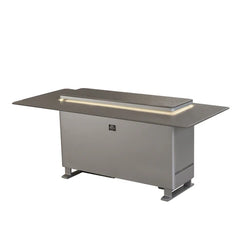 Forno Elevato Smart Bar Table | 5.3 cu.ft. Dual-Zone Fridge & Freezer | Bluetooth Remote Control | Motorized Lift Top - FBTFR7037-72