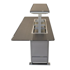 Forno Elevato Smart Bar Table | 5.3 cu.ft. Dual-Zone Fridge & Freezer | Bluetooth Remote Control | Motorized Lift Top - FBTFR7037-72