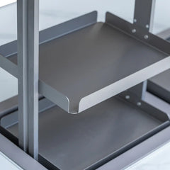 Forno Elevato Smart Bar Table | 5.3 cu.ft. Dual-Zone Fridge & Freezer | Bluetooth Remote Control | Motorized Lift Top - FBTFR7037-72