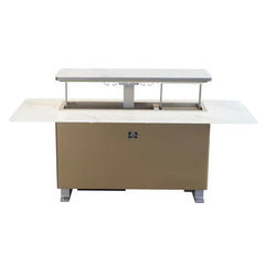 Forno Elevato Smart Bar Table | 5.3 cu.ft. Dual-Zone Fridge & Freezer | Bluetooth Remote Control | Motorized Lift Top - FBTFR7037-72