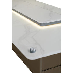Forno Elevato Smart Bar Table | 5.3 cu.ft. Dual-Zone Fridge & Freezer | Bluetooth Remote Control | Motorized Lift Top - FBTFR7037-72