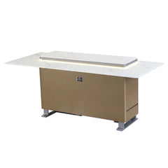 Forno Elevato Smart Bar Table | 5.3 cu.ft. Dual-Zone Fridge & Freezer | Bluetooth Remote Control | Motorized Lift Top - FBTFR7037-72