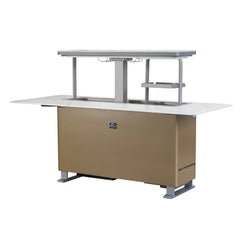 Forno Elevato Smart Bar Table | 5.3 cu.ft. Dual-Zone Fridge & Freezer | Bluetooth Remote Control | Motorized Lift Top - FBTFR7037-72