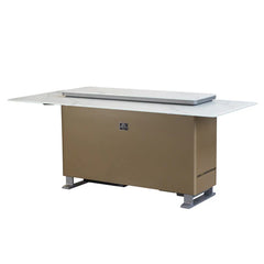 Forno Elevato Smart Bar Table | 5.3 cu.ft. Dual-Zone Fridge & Freezer | Bluetooth Remote Control | Motorized Lift Top - FBTFR7037-72