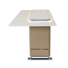 Forno Elevato Smart Bar Table | 5.3 cu.ft. Dual-Zone Fridge & Freezer | Bluetooth Remote Control | Motorized Lift Top - FBTFR7037-72