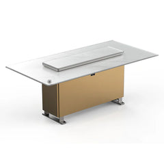 Forno Cinetico Smart Dining Table, 5.3 cu.ft Fridge and Freezer with Bluetooth Control - FDTFR7044-86