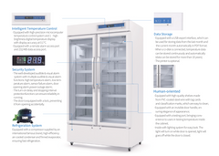 KingsBottle 28" Ultra Low Temperature -20~-40°C 90L Under Counter Medical Freezer - MLD90