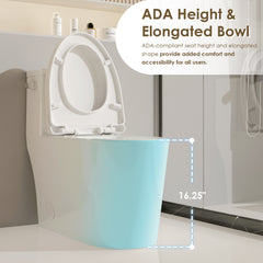 Altair Braila Side-Flush Elongated One-Piece Toilet with ADA Chair Height