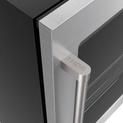 THOR Kitchen 24 in. Professional Undercounter Beverage Center with LED Control & 113 Can / 6 Bottle Capacity - TBR24US