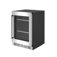 THOR Kitchen 24 in. Professional Undercounter Beverage Center with LED Control & 113 Can / 6 Bottle Capacity - TBR24US