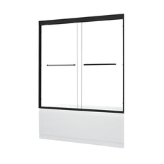Altair Ennis 60" W x 58" H By Pass Framed Tub Door with Clear Glass