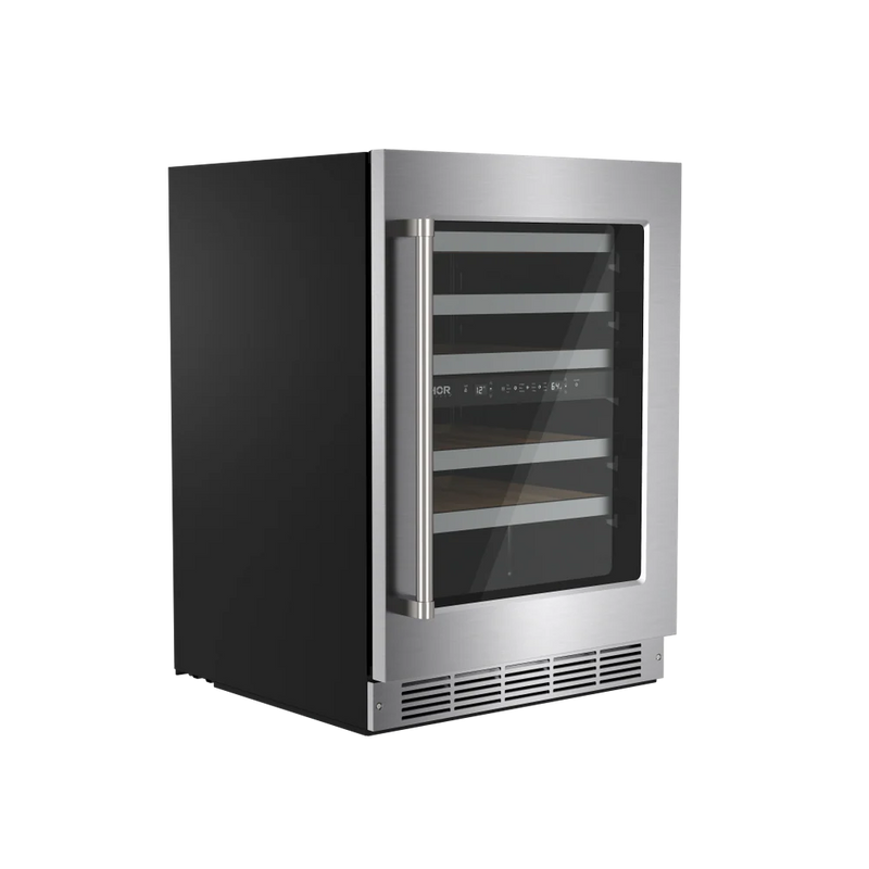 Thor Kitchen 24 Inch Undercounter Dual Zone Wine Cooler, 46 Bottle Capacity - TWC24UD