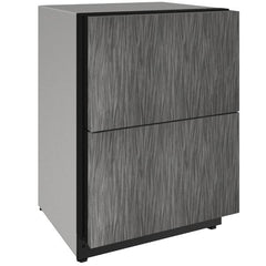U-Line  24-Inch 2000 Series Refrigerator Drawers – Built-In Undercounter Fridge with Convection Cooling & LED Lighting - U-2224DWR