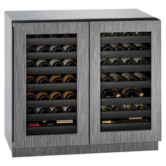 U-Line 36" 3000 Series Dual-Zone Built-In Wine Refrigerator – 62 Bottle Capacity - U-3036WCWC