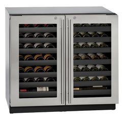 U-Line 36" 3000 Series Dual-Zone Built-In Wine Refrigerator – 62 Bottle Capacity - U-3036WCWC