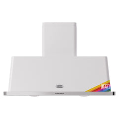 ILVE 48" Majestic Wall Mount Range Hood with 850 CFM Blower Anti-grease Filter 2 Warming Lights Filter Light Indicator Auto-off Function and 4 Fan Speeds - UAM120