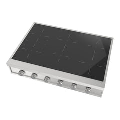 ILVE Professional Plus II 36 Inch Built-In Induction Rangetop, in Stainless Steel - UHCPI366SS