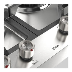 ILVE  Panoramagic 48 inch Built-In Cooktop with Total Black Brass Burners in Stainless Steel - UHCPMT125