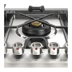 ILVE  Panoramagic 48 inch Built-In Cooktop with Total Black Brass Burners in Stainless Steel - UHCPMT125