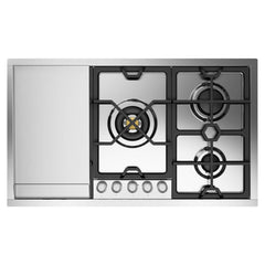 ILVE Panoramagic 36 inch Built-In Cooktop with 5 Burners, in Stainless Steel - UHCPMT95